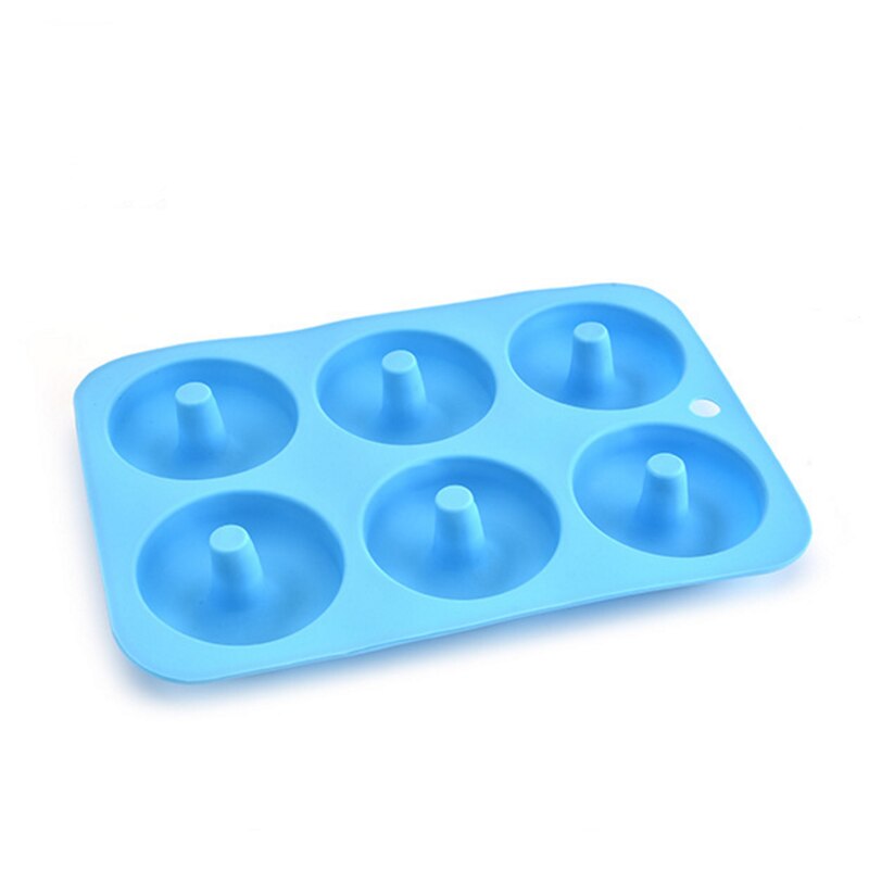 6 Hole Donut Cake Mold Food Grade Silicone Mini Chocolate Cake Bread Mold Eco-friendly Household Kitchen Oven Baking Pastry Tool: 06