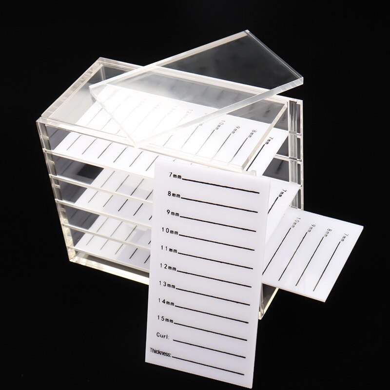 Eyelash Storage Box 5 Layers Acrylic Pallet Lash Holder For Eyelash Extension Individual lash Volume Display Stand Tools Makeup