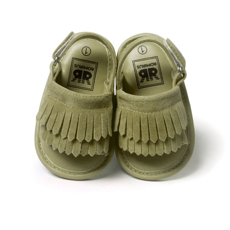 Freizeit Quaste Baby Sandalen Sommer Baby Mädchen Sandalen Kinder PU Clogs Schuhe: B7 / M