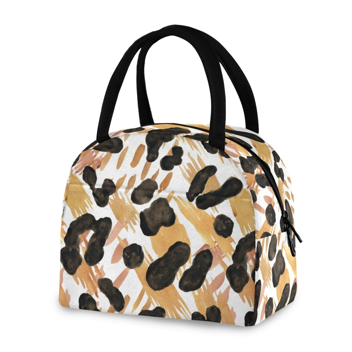 ALAZA Männer Frauen Neue Isolierung Thermische Mittagessen Tasche Frische Halten Große Leopard Gedruckt Tote Box Portable Schulter Kühler Taschen: 09