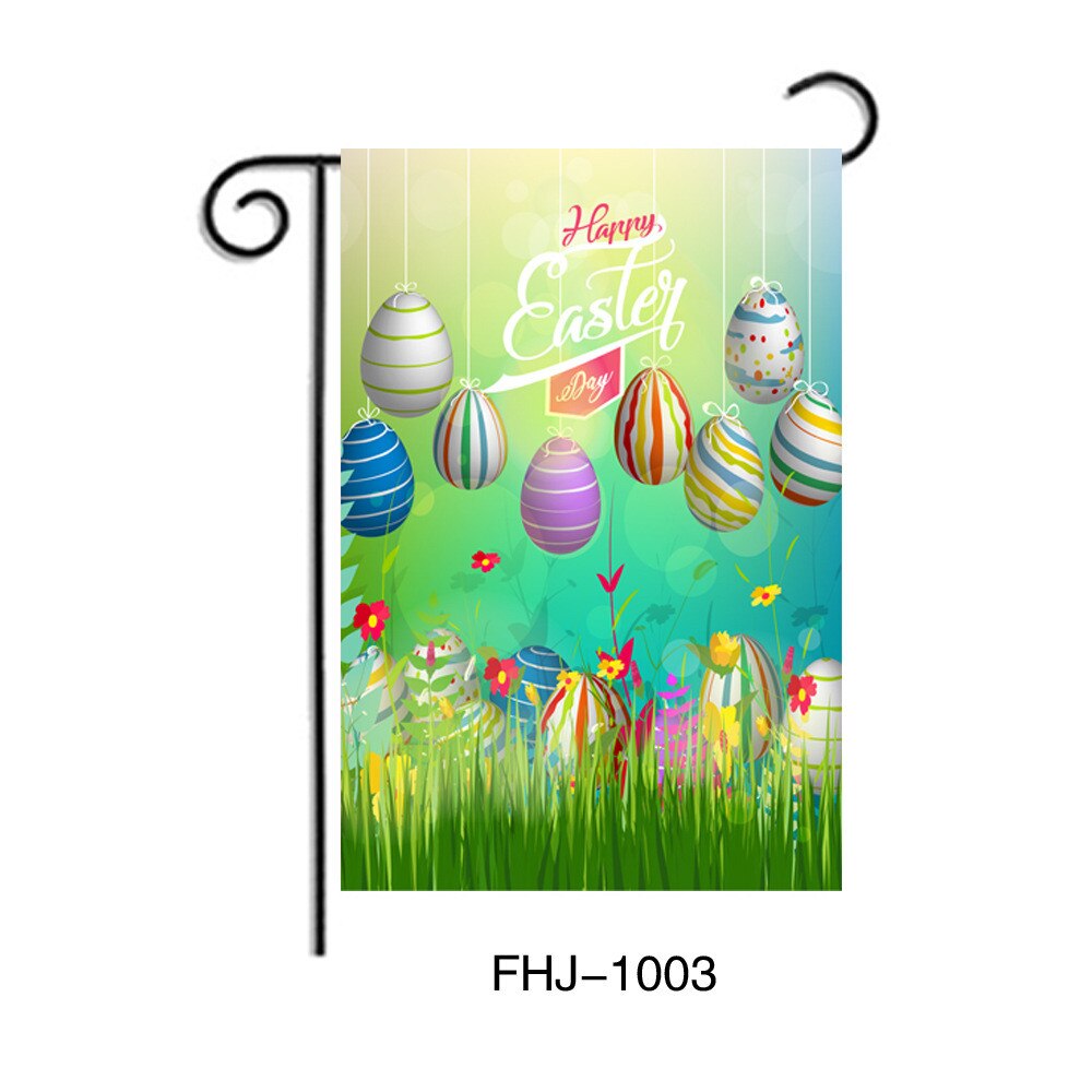 Garden Decoration Easter Banner Flag Happy Easter Decoration Banner Home Decoration Outdoor House Flag Accessories: C