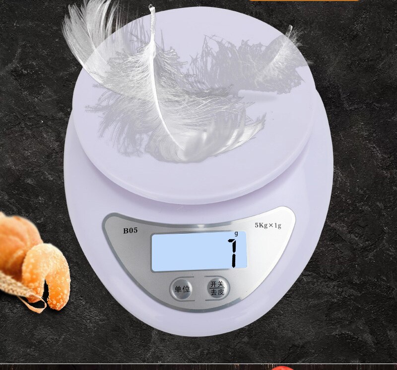 5kg 1kg LCD Digital Scale For Kitchen Food Precise Portable Cooking Scale Baking Scale Balance Measuring Weight