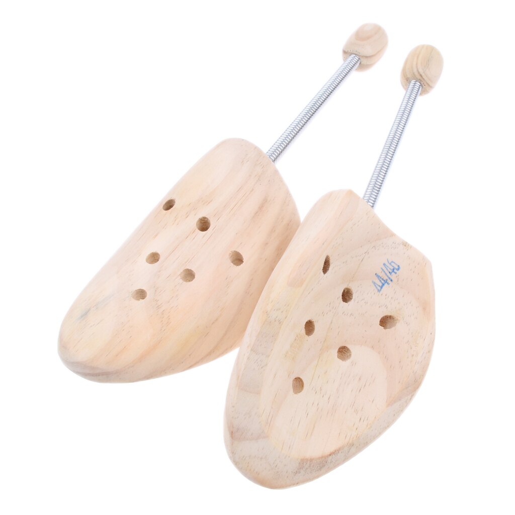2Pcs Mannen Vrouwen Cederhout Shoe Tree Brancard Shaper Keeper: EU44-46 L