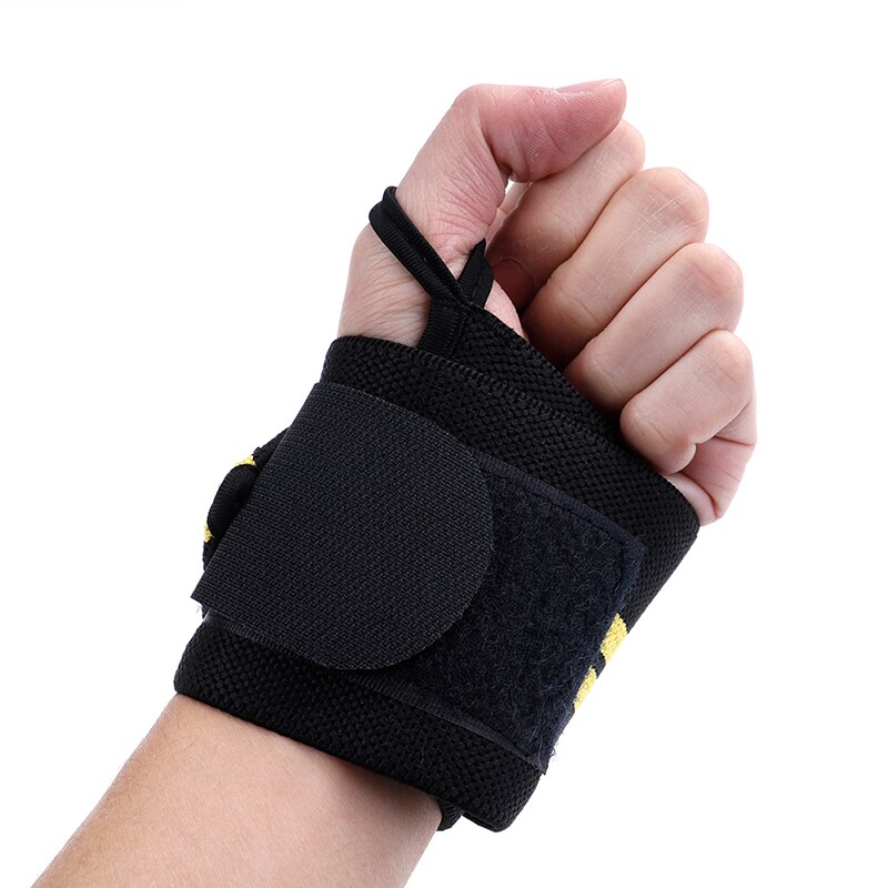 1pc Adjustable Wristband Elastic Wrist Wraps Bandages for Weightlifting Powerlifting Breathable Wrist Support