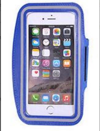 5.5 Inch Sport Running Armbanden Case Voor Iphone 7 Plus Gym Belt Arm Band Op Hand Voor Iphone 7 Plus Xiaomi: navy blue
