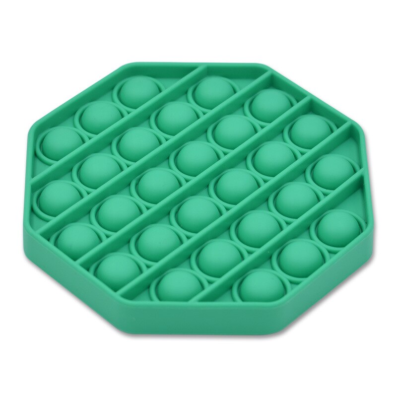 Pop Fidget Reliver Stress Toys Rainbow Push It Bubble Antistress Toys Adult Children Sensory Toy To Relieve Autism: Deep Blue