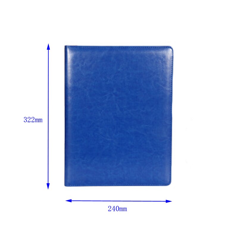 2pcs A4 PU leather folder manager folder multi-function office supplies bag