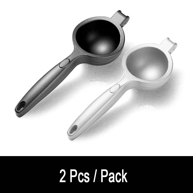 Handmatige Citruspers Hand Citruspers Citroen Fruit Juicer Citrus Persmachine Roestvrijstalen Keuken Accessoires Voor Thuis: Black Sliver 2 pcs