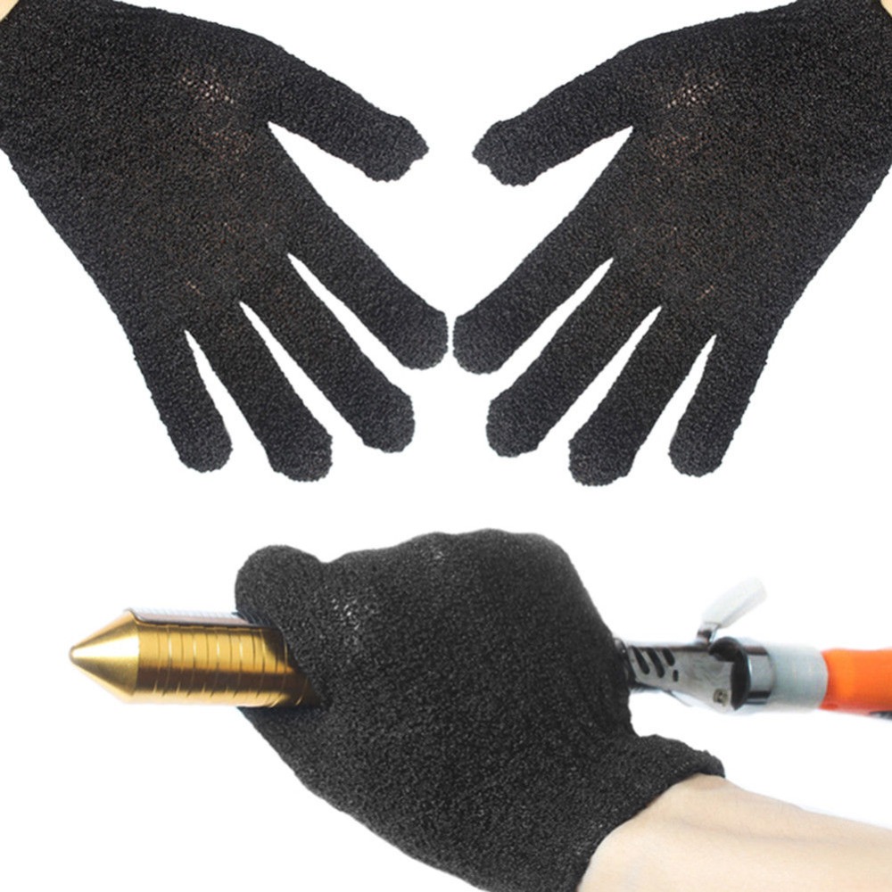 1 Paar Zwarte Anti Hitte Beschermende Handschoen Hair Styling Stijltang Krultang Hittebestendige Handschoenen Voor Kapsalon
