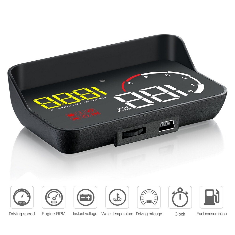 M10 Automotive general OBD2 Car Hhead-up Display Windshield Projector Digital Speed Head-up Display with Visor