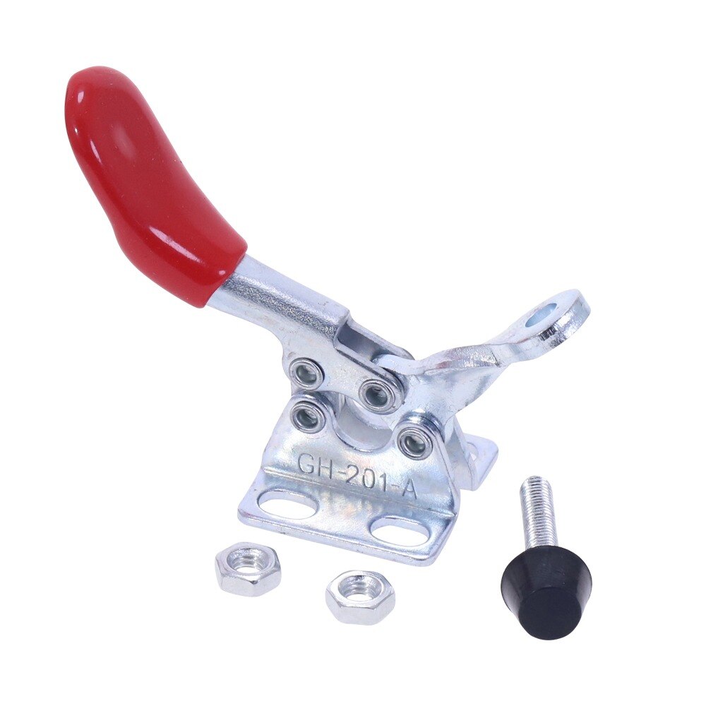 2/4pcs GH-201A Horizontal Toggle Clamp Quick-Release Toggle Clamps Set 27KG Vertical Toggle Clamp Hand Clip Tool