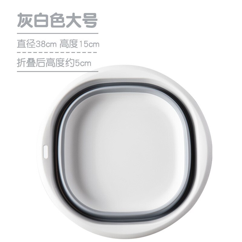 Silikon Klapp Waschbecken Rahmen kinder Waschbecken Cartoon Einziehbare Zu Hause Student Schlafsaal Baby Wasser Becken Waschbecken: grey square large