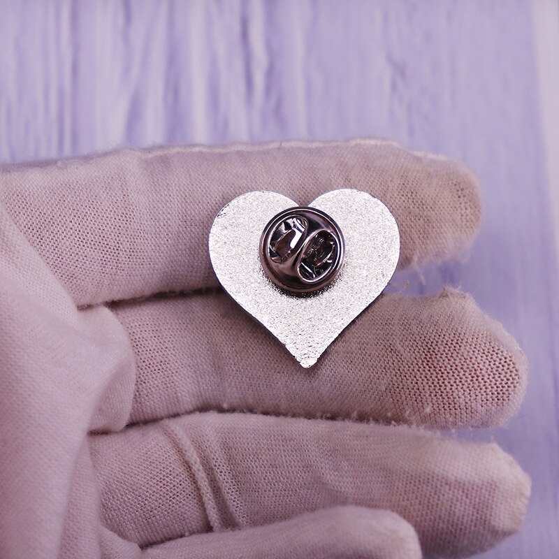 Badge Broche 'I Love Cat' - 37 Mm - Fait Main En France - Cadeau Pour Amoureux Des Chats