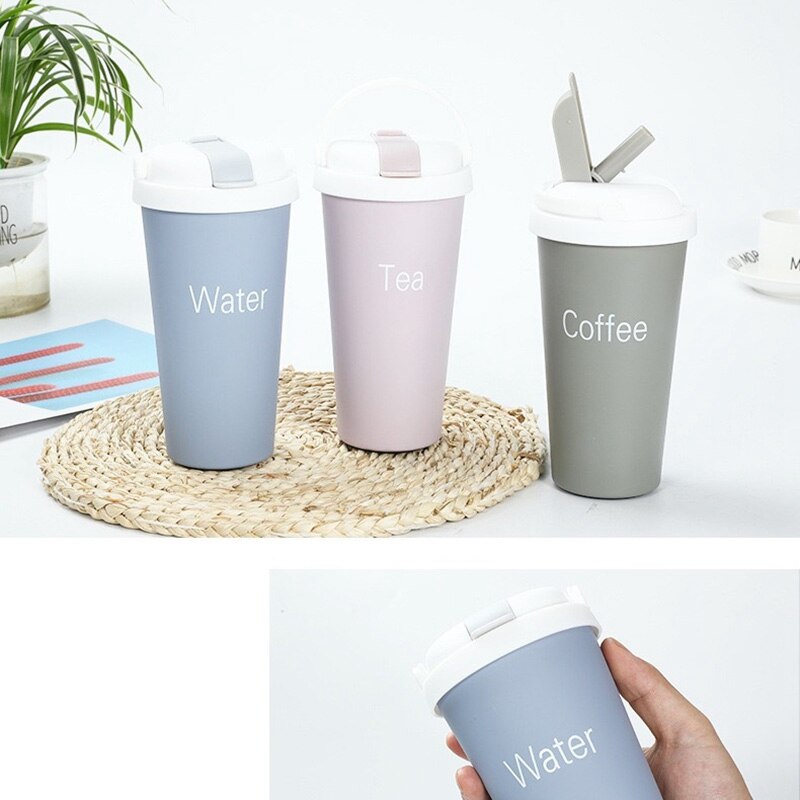 304 Stainless Steel European Straw Coffee Cup Office Insulation Cup Outdoor Leisure Car Grinding Cup