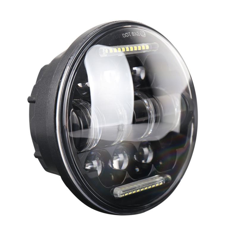 24V Universal 5.75 " Motorcycle Motorbike Black Headlight LED Front Light Headlamp 6000K LED headlights