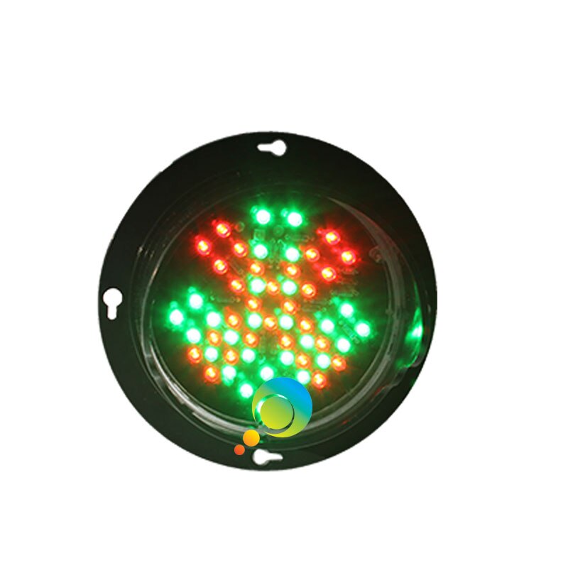Module de circulation pour la sécurité routière, dc 12v, 100MM, croix rouge, flèche verte, led: DC12V positive