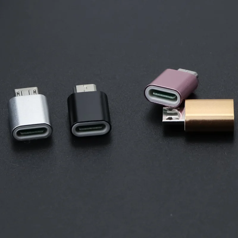 USB Type C Female To Micro USB Male Adapter Connector Type-C Micro USB Charger Adapter V8 Charging Data Transmission Converters