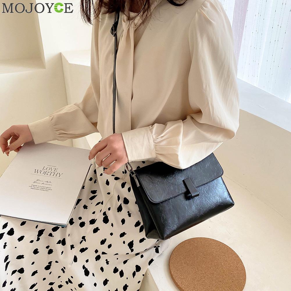 Schoudertassen voor dames, messenger crossbody tassen, dames retro pu leer, kettingslot gesp, dames handtassen