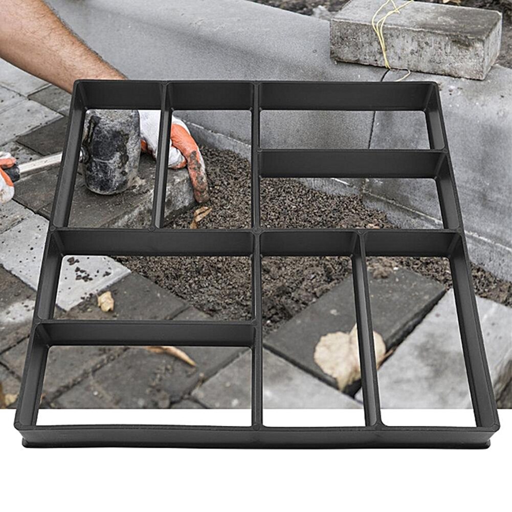 Garden Floor Walk Pavement Mold DIY Manually Paving Cement Brick Stone Road Concrete Path Maker Molds
