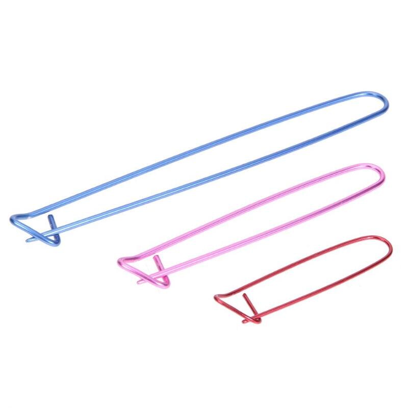 9 PCS U Shape Twist Sewing Needles Crochet Hooks Pin Knitting Needles Markers Locking Stitch Seam DIY Knitting Tools Gadgets