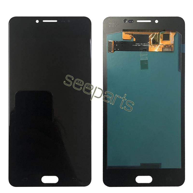 100% Getest Voor samsung galaxy C9 PRO Lcd C9000 DISPLAY Touch Screen Digitizer Vergadering Vervanging Voor Samsung c9 pro lcd