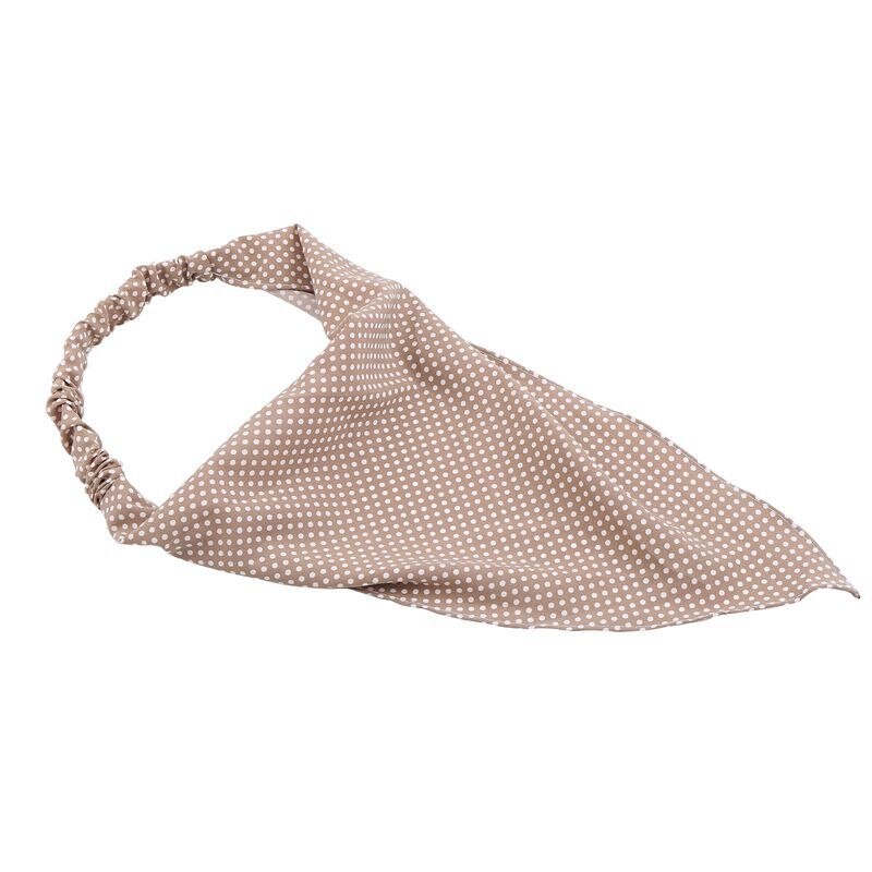 Sciarpe a forma di triangolo alla moda fasce elastiche a punto con Clip moda donna bandane testa avvolgente fascia per la testa accessori per fazzoletti: brown