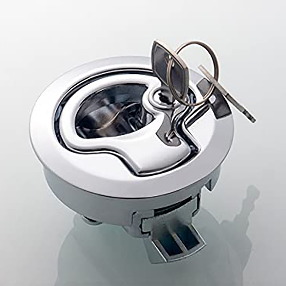 2 PCS Flush Pull Latch Marine Cam Latch Boat Hatch Lock for Boat Marine Deck Door Locker Hatch Cabinet Hardware