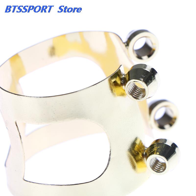 Munstycke klarinett ligatur clips fäste för klarinett delar metall guld & silver färg rostfritt stål munstycke skydd