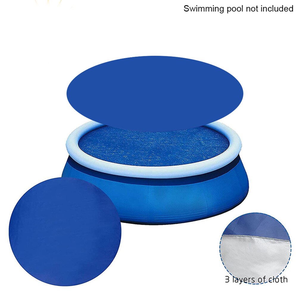 Outdoor Ronde Zwembad Cover Solar Mat Universal Tuin Zomer Stofdicht 8ft 10ft Verwarming Deken Accessoires Zwembaden