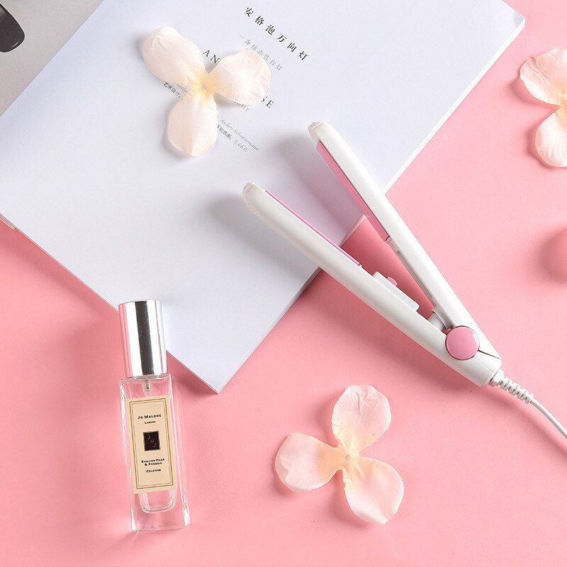 Mini 2 in 1 flatjerns rettetang og krølltang bærbart pro twist hårrettetang flattjern hårkrøll hårstylingverktøy