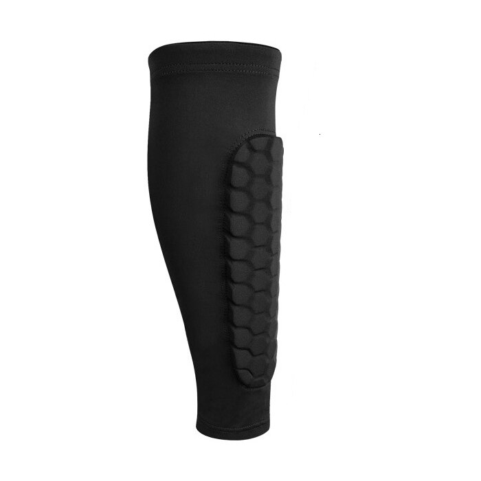 1 stücke FußBall Basketball Laufen beinlinge radfahren Kalb Greaves Schienbeinschützern nicht-Unterhose atmungsaktive draussen Sport Kompression bein: Schwarz / L
