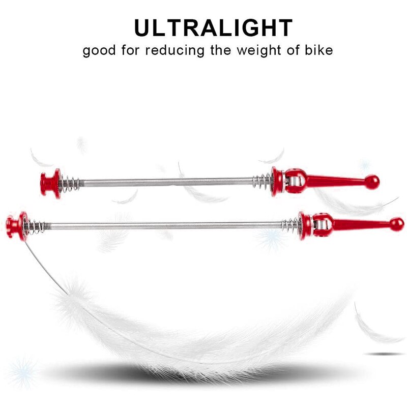 Bicicletta Aste E Sganci Rapidi 1 coppia Ultraleggero in Titanio Della Bicicletta del Rilascio Rapido centro Aste E Sganci Rapidi per MTB Della Bici Della Strada