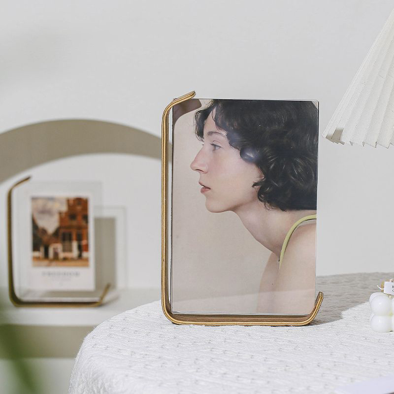 Marco de fotos transparente acrílico , marco de fotos de 6/7/8 pulgadas, tablero de exhibición de colección de sellos personalizados, decoración de escritorio para fotos