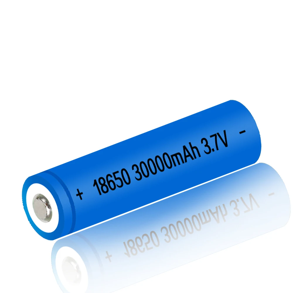 18650 Battery Rechargeable Battery 3.7V 18650 30000mAh Capacity Li-ion Rechargeable Battery For Flashlight Torch Battery
