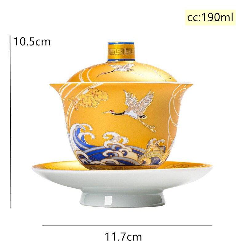 Taza de té de cerámica esmaltada a mano, esmalte de Boutique, taza de té chino, Copa Personal, 190ml