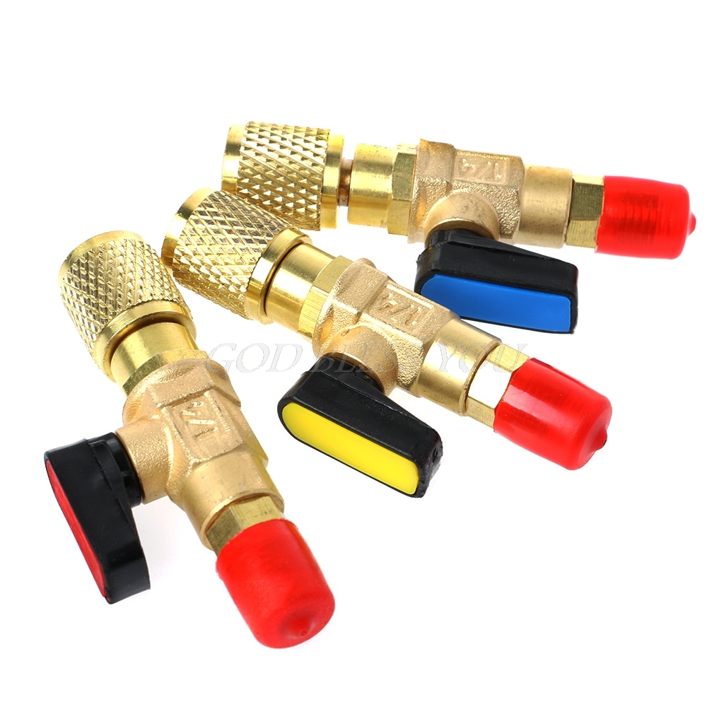 1/4 &quot;stecker auf 1/4&quot; Weibliche SAE Gerade Ball Ventil AC Ladung Für R22 Kältemittel
