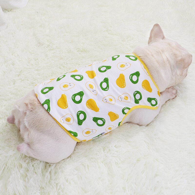Fransk bulldog vest frakke sommer hundetøj mops hundetøj puddel bichon frise schnauzer walisisk corgi shiba inu kæledyr kostume: Xl