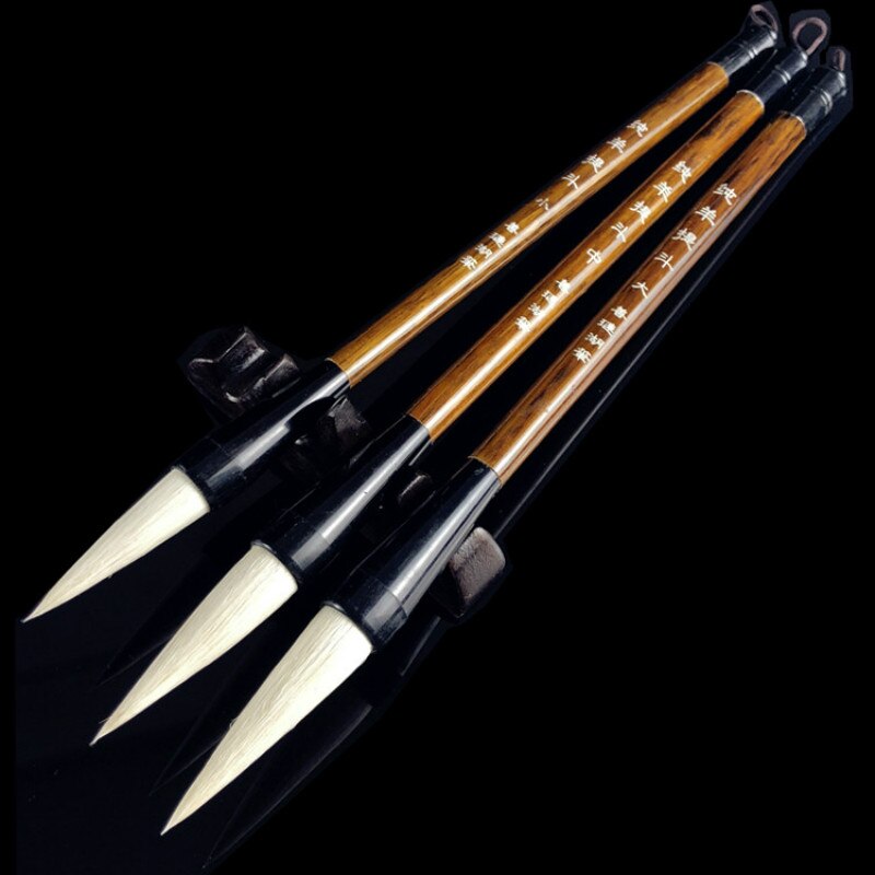 Elegante Wollen Haar Borstel Pen Set Chinese Kalligrafie Borstel Pen voor Schrijven Regelmatige en Officiële Script Chinese Schilderij Borstels