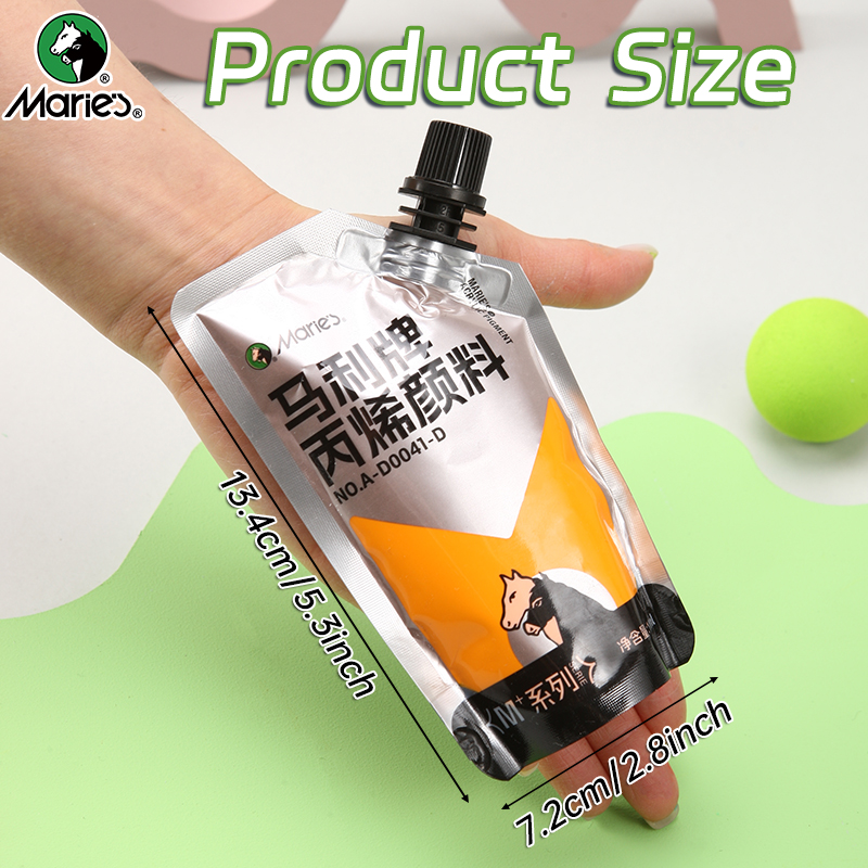100 ml Marie-Acrylfarbe, verschiedene Farben, wasserfest, Pigmente zum Basteln, Felsen, Holz, professionelle Pigmente für Erwachsene, Künstler