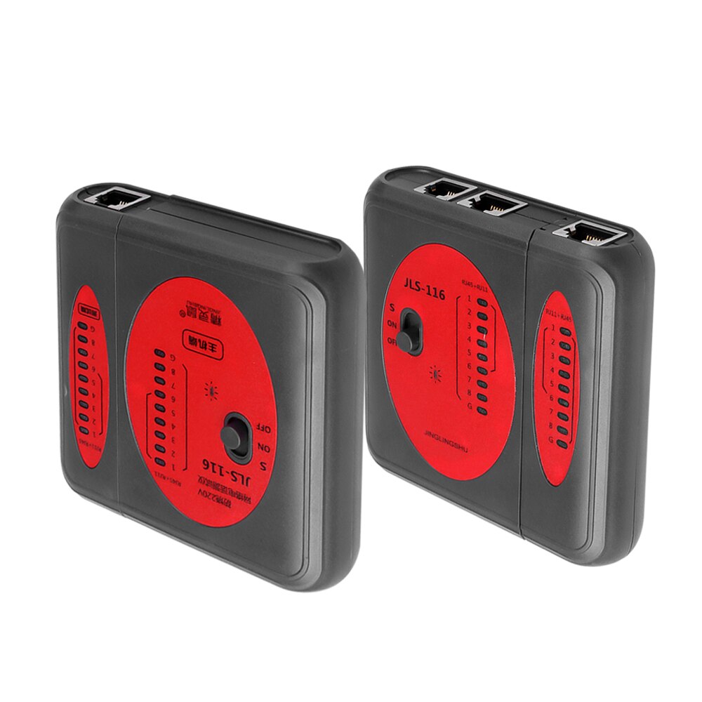1 Piece RJ45 RJ11Cat5 Cat6 LAN Cable Tester Handheld Network Cable Tester Wire Telephone Line Detector Tracker Tool kit