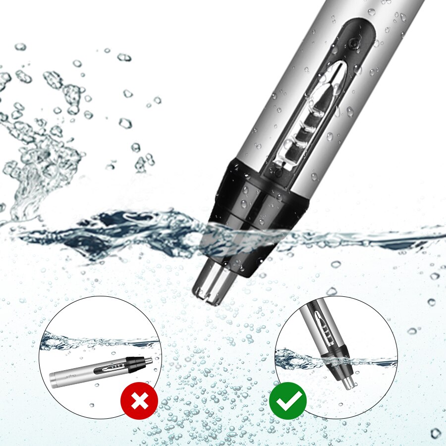 CkeyiN Men Hair Clipper Trimmer Cordless Nose Eyebrow Removal Painless Electric Shaver Machine Beard Razor Mower