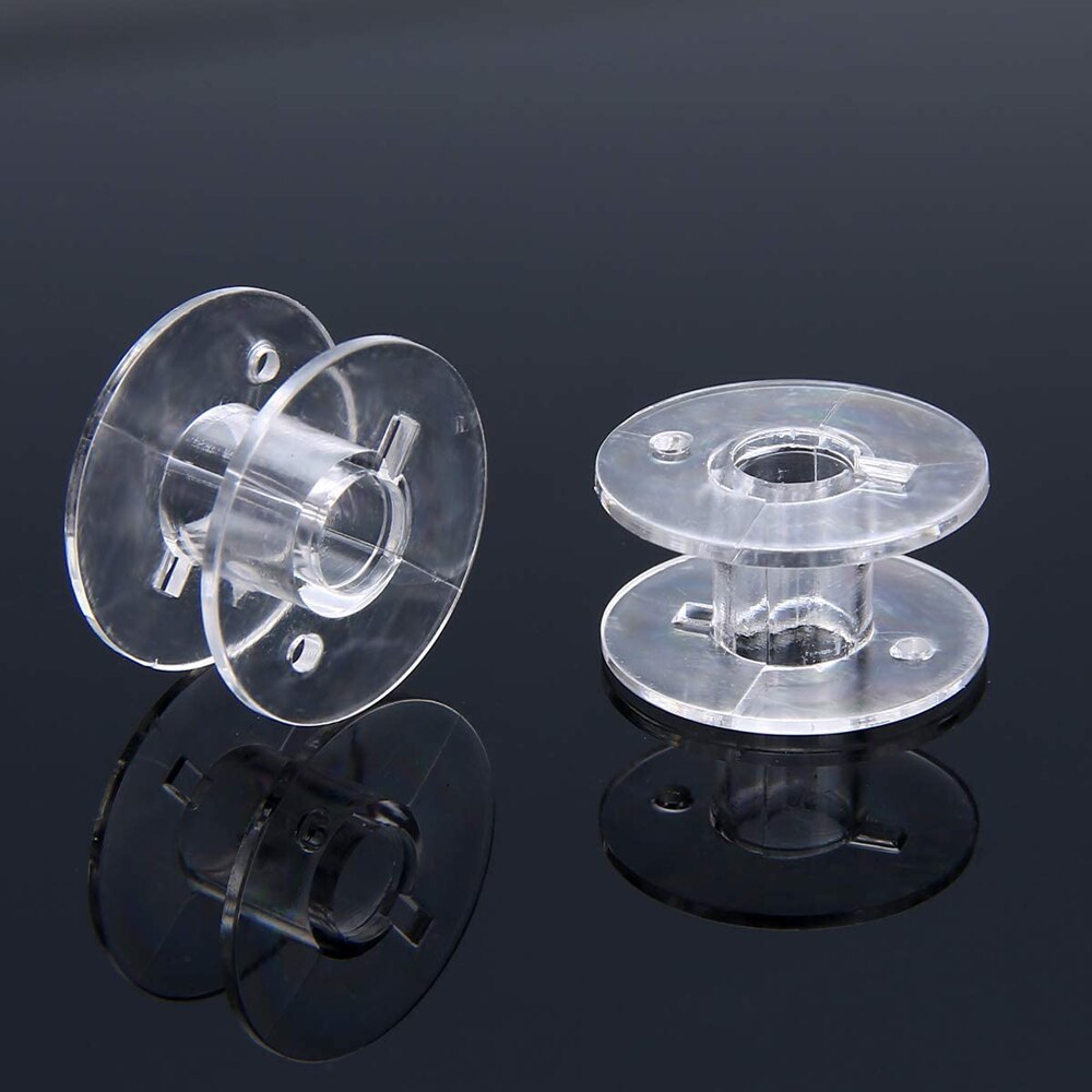 10/20Pcs Transparent Plastic Sewing Machine Bobbins Empty Bobbins Spools for Most Home Sewing Machine DIY Sewing Accessories