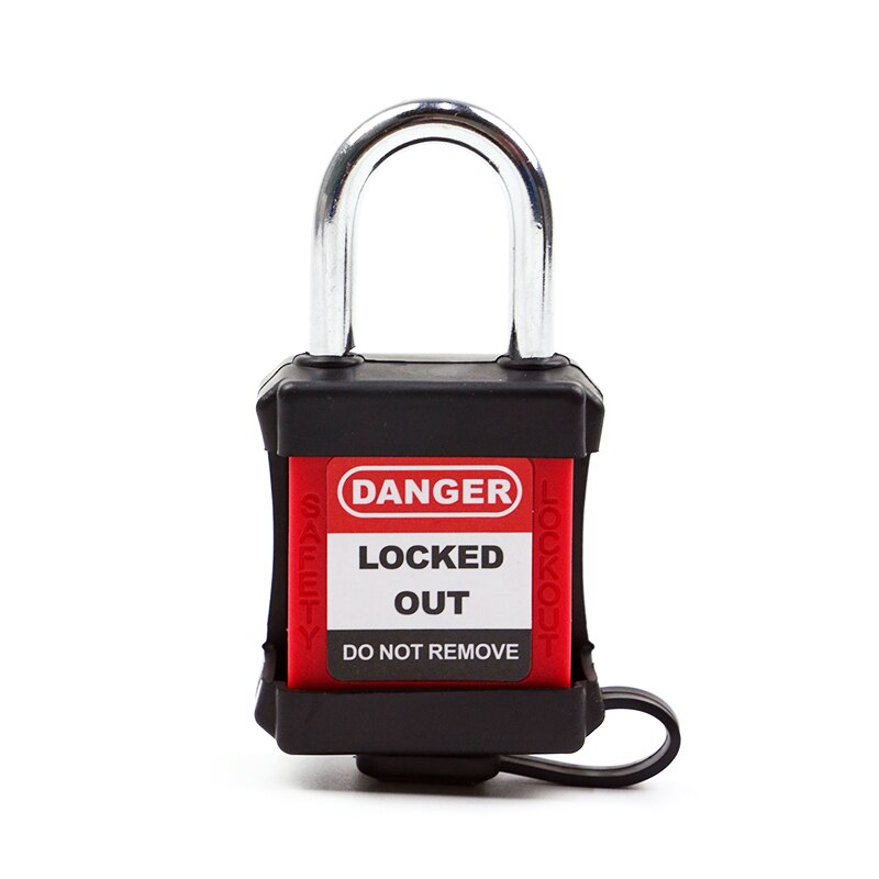 Lockey Techniek Security Stalen Beugel Veiligheid Lockout Hangslot met sleutel Energie Isolatie Slot Behouden Loto Tagout: P38SR1