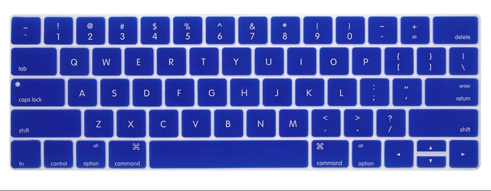Keyboard Protector Cover for Macbook Pro 13.3'' & Pro 15.4'' with Touch Bar US Version Keyboard Case A1706 A1707 A2159: dark blue