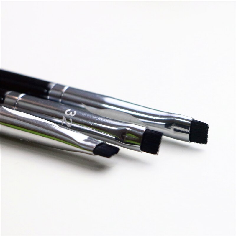 32 # pędzle robić makijażu zawodowiec cienki mały pędzel robić eyelinera precyzyjny cienki kątowy płaski pędzel robić eyelinera syntetyczne piękno szczotki kosmetyczne pojedyncze