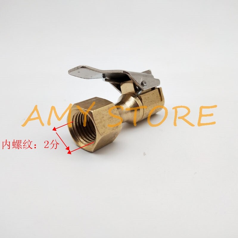 1pc auto autoband ventiel inflator pneumatische klem verzamelen lucht snel oppompen mondstuk 6mm 8mm slang weerhaak 1/4 "bsp binnendraad