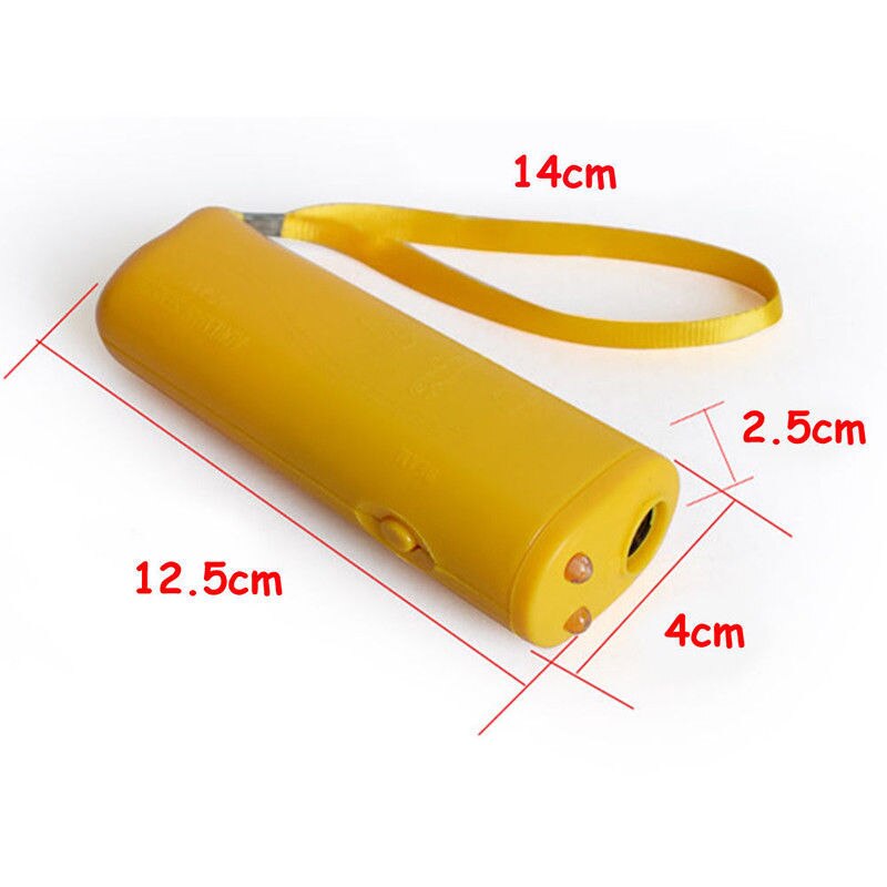 Repelente ultrasónico de perros 125dB Dispositivo de entrenamiento Anti ladrido Stop ladrido ultrasónico espantaperros ahuyentar al perro feroz