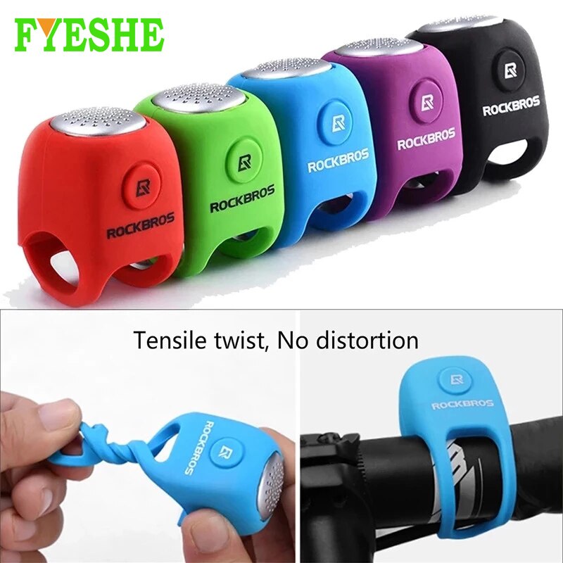 Bicicleta Eléctrica campana a prueba de lluvia MTB bicicleta de carretera de montaña manillar Gel de sílice campanas cuerno súper fuerte alarma de seguridad de bicicleta