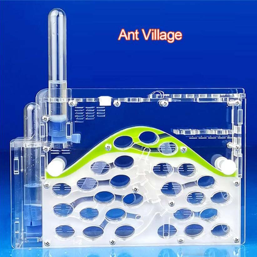 19.6*13.3*2.9cm DIY moisture with feeding area ant nest ,ant farm acryl, insect ant nests villa pet mania for house ants: B
