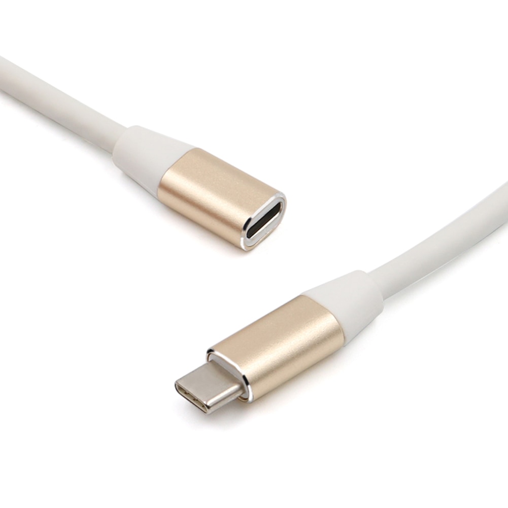 1m PVC Man-vrouw Cord Type C USB 3.1 Man-vrouw Extension Data Cable Uitbreiding Connector